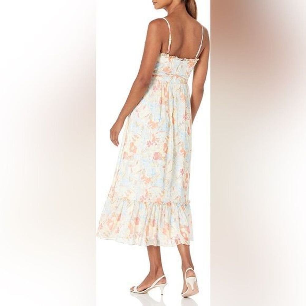 LIKELY RAFFY FLORAL DRESS Ivory Size 6 - Picture 3 of 5